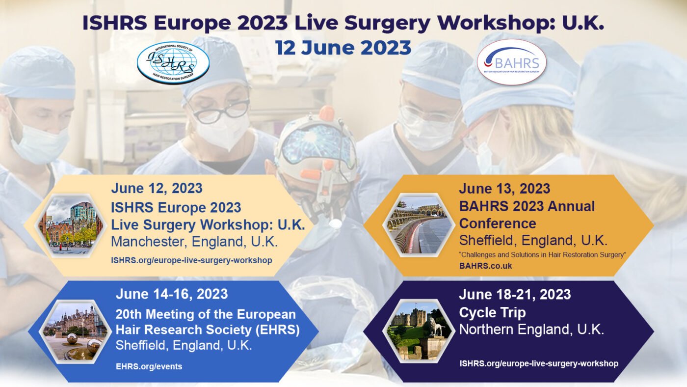 SHRS Europe2023 Live Surgery Workshop12 June 2023Farjo Hair Institute,Manchester, England, U.K